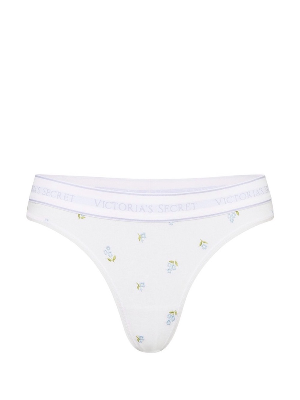 Victoria's Secret Logo Cotton Embroidery Thong Panty